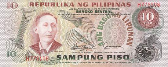 Philippinen 10 Piso 1978 p161d